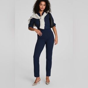 SPANX Classic Navy Straight Leg Ponte Pants Size Medium New with Tags